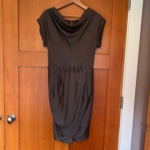 BCBG MaxAzria gray dress sz S